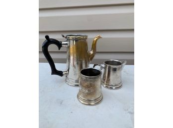 Lot Of 3 Silver Plated Cups