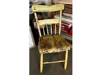 Rustic Country Yellow Chair