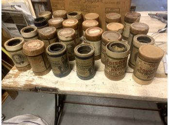 Huge Collection Of 23 Records! Edison Gold Mould Records With A Few Columbia Phonograph Records