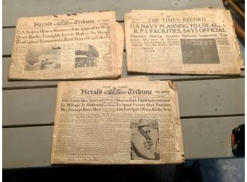 Lot Of 3 WW2 News Papers!