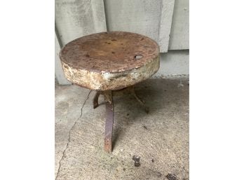 Small Iron 3 Footed Stool