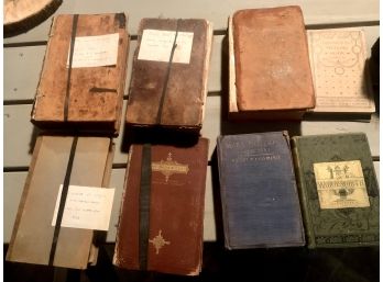 Lot Of 8 19th Century Books