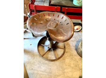 Unique Iron Wheel Tractor Seat Stool