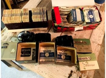 Huge View Master Lot Including 3 Players And Hundreds Of Slides!!