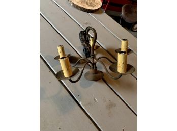 Small Metal  Candle Stick Electric Chandelier
