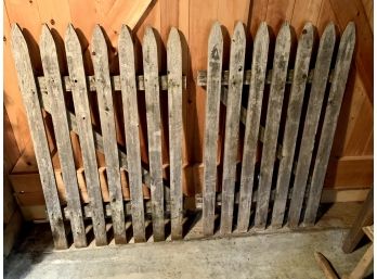 Pair Of Rustic Fence Pieces