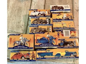 Lot Of 12 Deluxe Plastic Collectible Model Cars