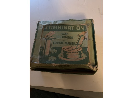 Vintage Combination Cake Decorator And Cookie Maker