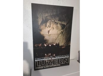 1985 Luzern Switzerland Music Festival Poster