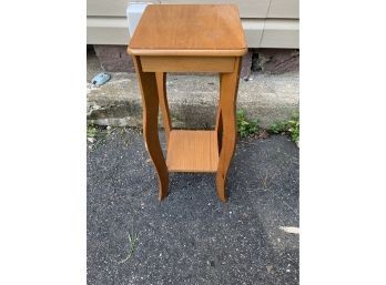 Small Oak Side Table Lamp Stand
