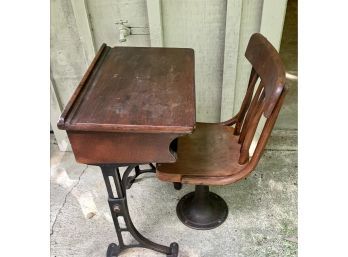 Adorable  Small Childs Desk And Chair By Kenny Bros And Wolkins, Boston MA.