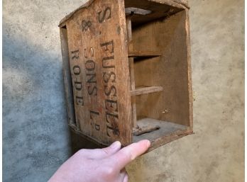 S Fussell And Sons Antique Crate
