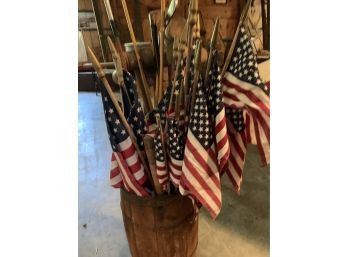 Lot Of Over 20 Vintage American Flags