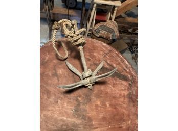 Antique Anchor With Folding Spikes!