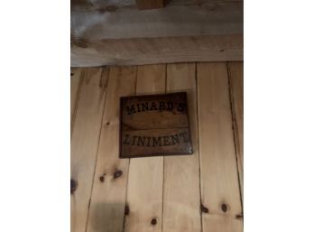 Minards Liniment Wooden Sign