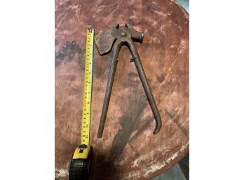 Antique Hammer, Pliers And Axe Tool