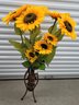 Art Deco Sunflowers With Stand