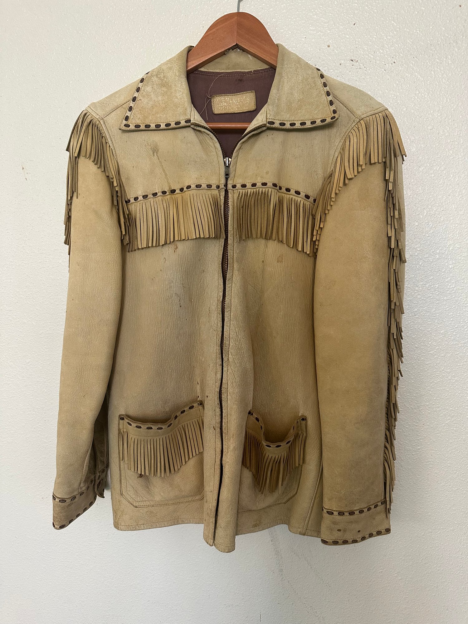 Very Old Antique Deerskin Native American Fringed Leather Jacket Suede ...
