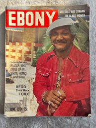 EBONY Magazine June 1974 Redd Foxx, Stresses & Strains On Black Women, Adoption