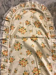 Vintage Yellow Floral Table Runner 15x39