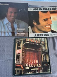 Vintage Julio Iglesias Vinyl Records.