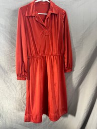 Vintage 1970s  Polyester Dress