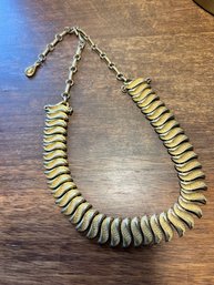 Vintage Coro Gold Toned Necklace Marked
