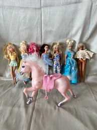 Barbie Lot 8 With Horse
