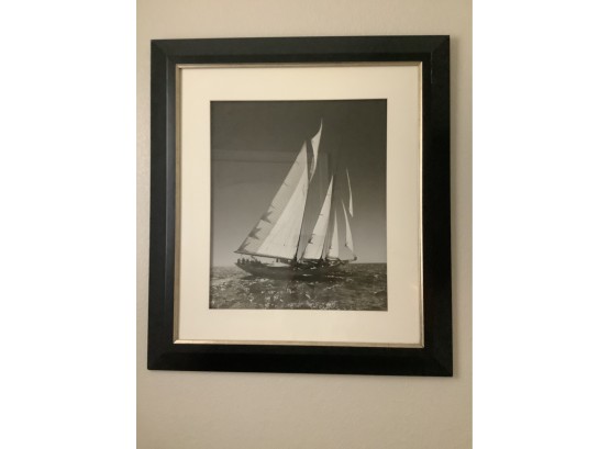 32 X 36 Framed Sailboat Art