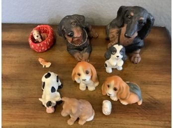 Collection Of Porcelain Dogs