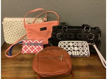 Assorted Handbags And Makeup Bags