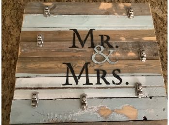 Mr. & Mrs. Bulletin Board With Clips