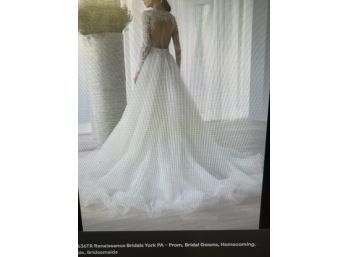 Brand New Demetrios 612 Size 12 Wedding Dress