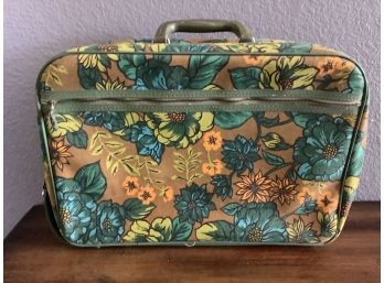 Vintage Floral 12x18 Suitcase