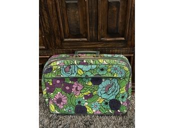 Vintage Floral Suitcase
