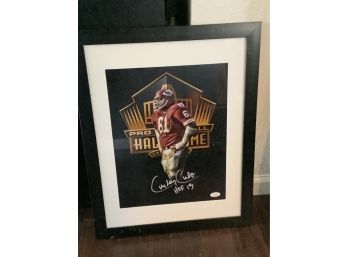 Signed Kansas City Curley Culp With Authentic Sticker