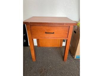 Wooden Nightstand 30 Inches Tall