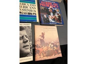 Set Of Four Presidential Hard Cover Books