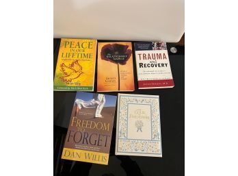 Lot Of Five Peace, Relationshops And Friendship Books.