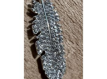 Silver Tone Leaf Necklace