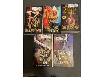 Collection Of Five Hannah Howell Paperback. Historical Renaissance Romance Lot #3