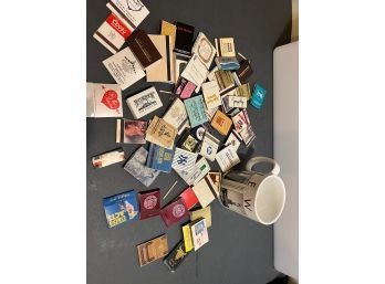 2003 Starbucks New York Coffee Cup And Assorted Matches