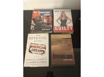 American Controversy, Betrayal, And Liberal View Books Hardcovers