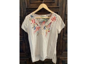 Solitaire Embroidered Blouse Size-L
