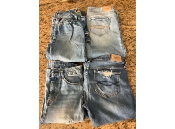 4 Pair Abercrombie&Fitch, HCo Jeans Sizes- 5, 4R, 3R, 2R