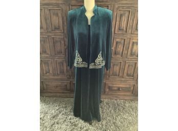 Womens Vintage Dress With Shawl Wrap