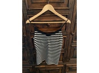 Womens Black And White Tank Top Size-Small