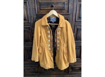 Knitted Dove Button Up Jacket Size-S