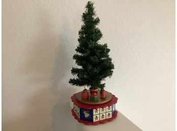 Vintage Mini Musical Christmas Tree