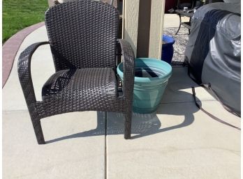 Outdoor Chair And Planter